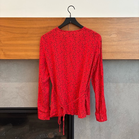 NWT Anthropologie Just Female Satori Wrap Blouse, Size S - Picture 10 of 15